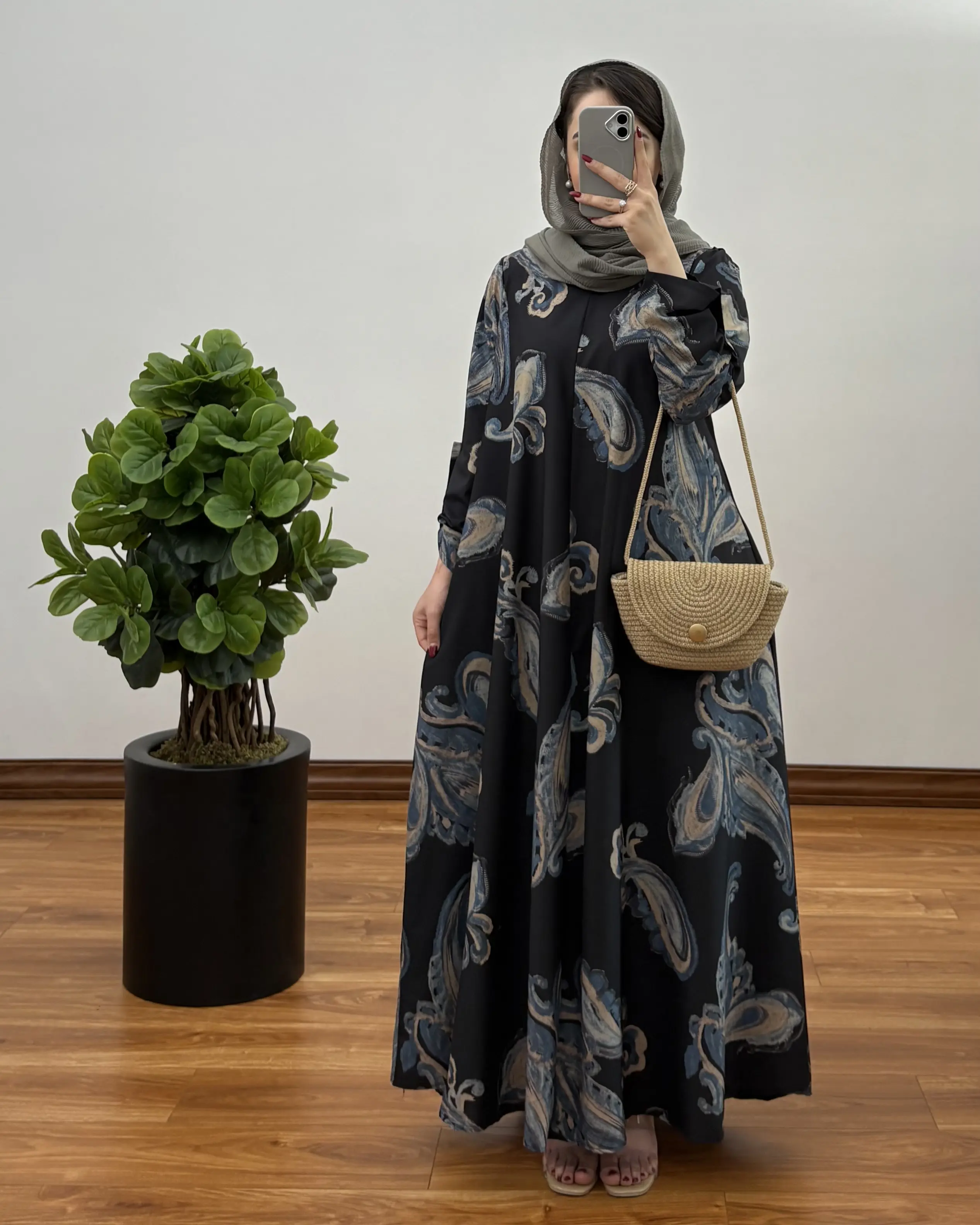 پیراهن مانتویی ایتالیایی ترمه 2